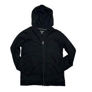 Cat & Jack Boys Black Fleece Zip-Up Hoodie Size M (8/10)